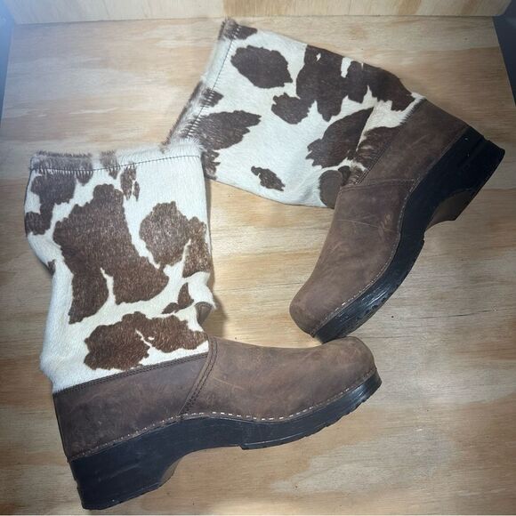 Sanita Cowhide Clog Boots Women’s Size 11 - Picture 2 of 6